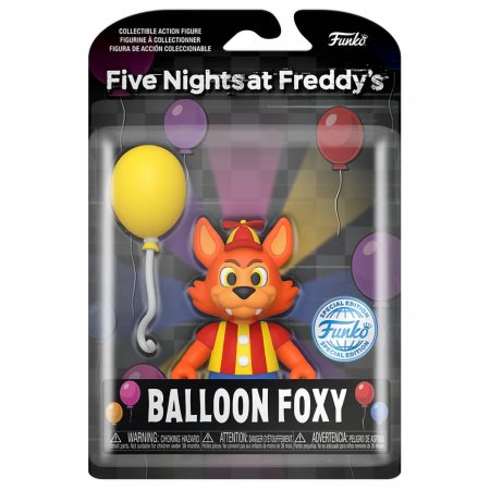  Funko Action Figures:    (Balloon Foxy (Exc))        (FNAF Balloon Circus) (67619) 10 