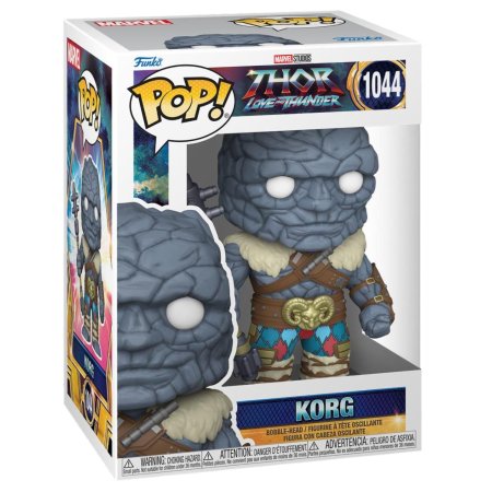 фигурки Фигурка Funko POP! Bobble: Корг (Korg) Марвел: Тор Любовь и гром (Marvel: Thor Love & Thunder) ((1044) 62425) 9,5 см