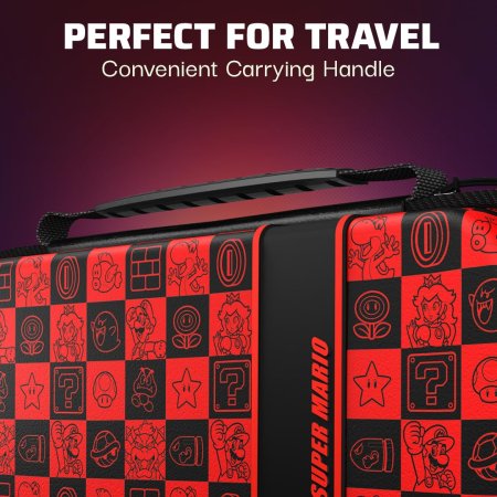 Сумка для аксессуаров и консоли PDP Travel Case Plus Super Mario (Super Icon) (071103) (Slim Size) (Switch/OLED/Lite)