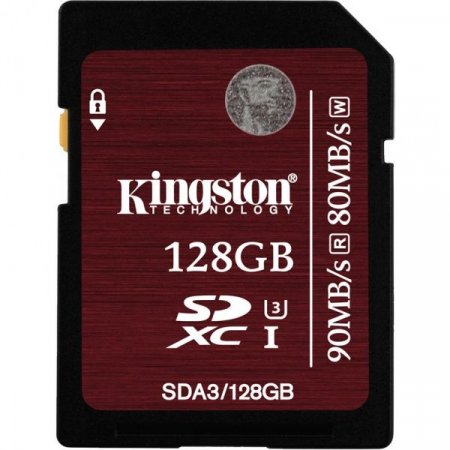 SDXC   16GB Kingston Class 10 UHS-I U3 (90/80 Mb/s) (PC) 