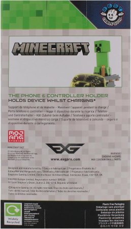  Фигурка подставка для геймпада/телефона Cable Guys: Крипер (Creeper) Майнкрафт (Minecraft) (897177) 20 см 