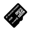 MicroSD Карта памяти 4GB Silicon Power Class 6 без адаптера (PC) 
