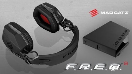 Наушники беспроводные с встроенным микрофоном Mad Catz F.R.E.Q.9 Matt Black (Черный матовый) (Xbox 360)