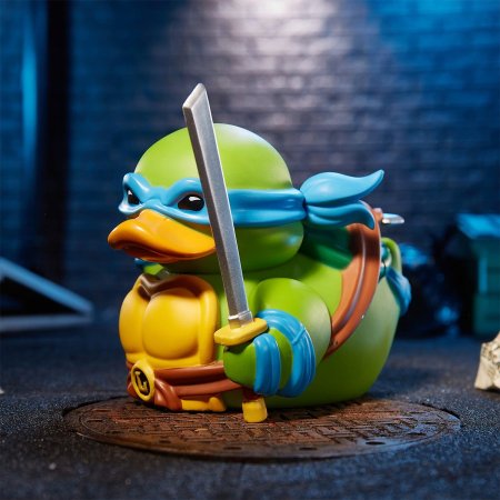 Фигурка-утка Numskull Tubbz: Леонардо (Leonardo) Черепашки-ниндзя (Teenage Mutant Ninja Turtles TMNT) 9 см Персонажи игр