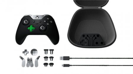   Microsoft Xbox One S/X Wireless Controller Elite Series 1 Black ()  (Xbox One) 