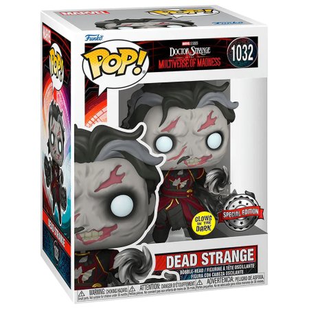 фигурки Фигурка Funko POP! Bobble: Мертвый Доктор Стрэндж светящийся (Dead Strange (GW) (Exc)) Марвел: Доктор Стрэндж - В мультивселенной безумия (Marvel: Doctor Strange in the MoM) ((1032) 65009) 9,5 см