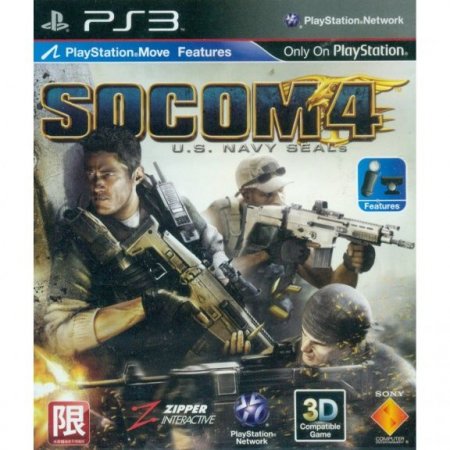   SOCOM 4: U.S. NAVY SEALS  PlayStation Move Asia version (PS3)  Sony Playstation 3