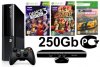 Игровая приставка Microsoft Xbox 360 Slim E 250Gb Rus + Kinect Сенсор движений + Сборник Kinect Adventures 5 игр + Dance Central 3 + Forza Horizon (Ко