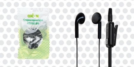 Стерео-гарнитура OXION HS2001, черная (PC) 