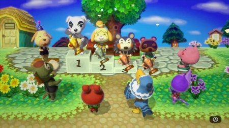 Animal Crossing: Amiibo Festival (Игра + 2 фигурки Amiibo + Бустер 3 карты)