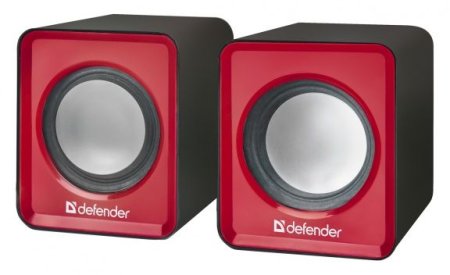 Активная система DEFENDER, 2.0, SPK-22, USB, красная (PC)