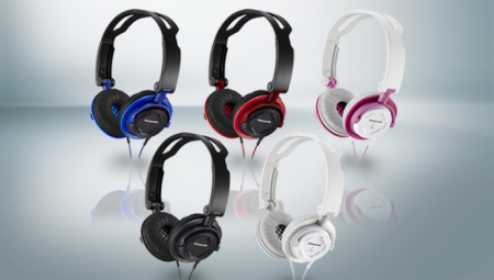Наушники Panasonic RP-DJS150E-R, красные (PC) 