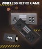 Игровая приставка 8 bit EMX-41 (568 в 1) + 568 встроенных игр + 2 беспроводных геймпада (Черная) для 8 bit, Денди (Dendy)