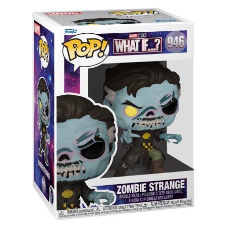 фигурки Фигурка Funko POP! Bobble: Доктор Стрэндж (Doctor Strange) Марвел: Что если зомби... (Marvel: What If Zombie) (57376) 9,5 см