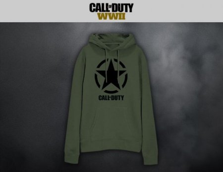    Call of Duty WW2 Military Green Hoodie , ,  M   