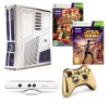 Игровая приставка Microsoft Xbox 360 Slim White 320Gb Limited Edition Rus + Беспроводной контроллер + Kinect Сенсор движений (Белого цвета) + Сборник