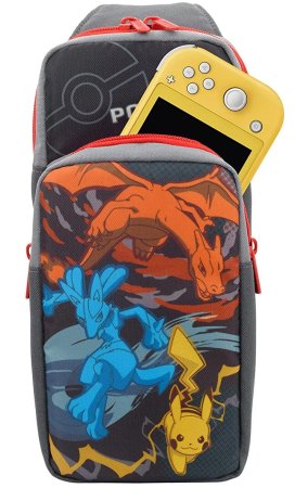 Сумка для аксессуаров и консоли HORI Adventure Pack (Lucario, Pikachu) (NSW-415U) (Switch/Switch Lite/OLED)