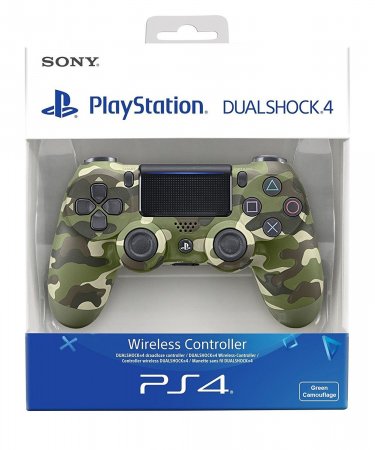    Sony DualShock 4 Wireless Controller (v2) Green Camouflage ( )  (PS4) USED / 