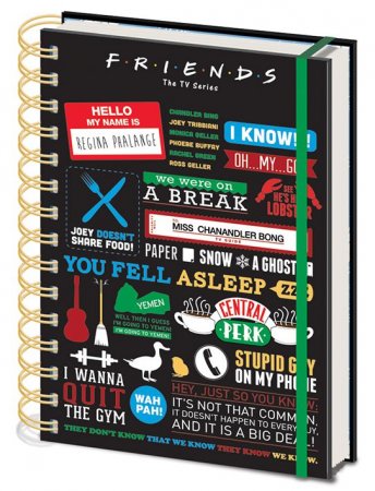  Pyramid:  (Infographic)  (Friends) (Wiro Notebooks SR72326) A5