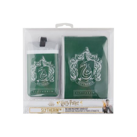  Дорожный набор Cinereplicas: Слизерин (Slytherin) Гарри Поттер (Harry Potter) (Обложка для паспорта + Бирка для чемодана)