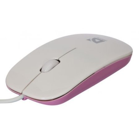 Мышь DEFENDER NetSprinter 440, мини, белая/розовая (PC)