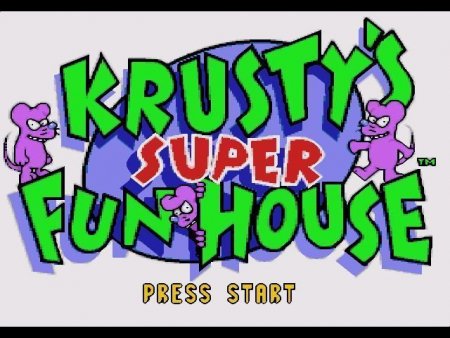     (Simpsons Krustys Fun House)   (16 bit) 