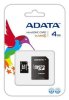 MicroSD Карта памяти 4GB A-DATA Class 4 + SD адаптер (PC)
