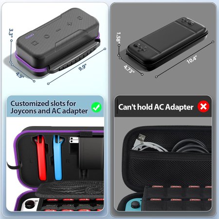 Чехол-сумка Carry Case Oivo (IV-SW188) Purple (Фиолетовый) (Switch/Switch OLED)