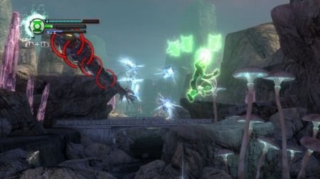 Green Lantern: Rise of the Manhunters (Зелёный Фонарь) (с поддержкой 3D) (Xbox 360) USED Б/У