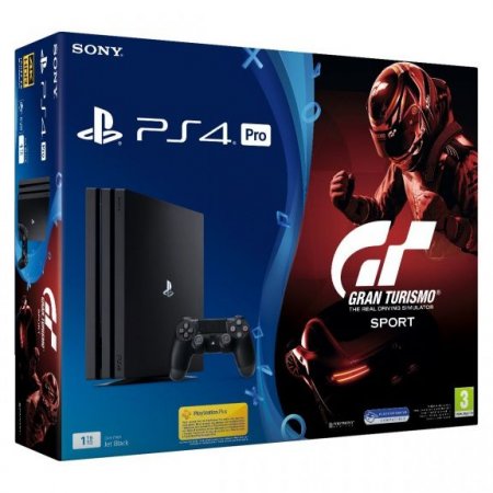   Sony PlayStation 4 Pro 1Tb Eur  +  Gran Turismo Sport 