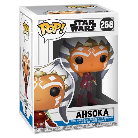 фигурки Фигурка Funko POP! Bobble: Асока Тано (Ahsoka Tano) Звездные Войны: Войны клонов (Star Wars Clone Wars) (32956) 9,5 см