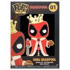  Значок Funko POP! Pin: Король Дэдпул (Deadpool King) Дэдпул (Deadpool) (MVPP0014) 10 см