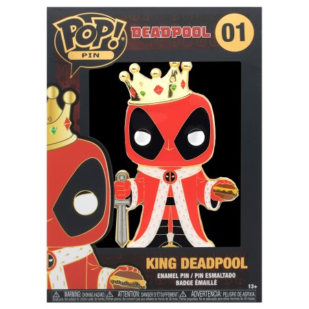  Значок Funko POP! Pin: Король Дэдпул (Deadpool King) Дэдпул (Deadpool) (MVPP0014) 10 см