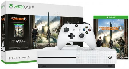  Microsoft Xbox One S 1Tb Rus  +  Tom Clancys The Division 2    