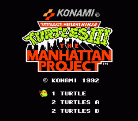 TMNT Teenage Mutant Ninja Turtles 3 (  3)   (8 bit)   