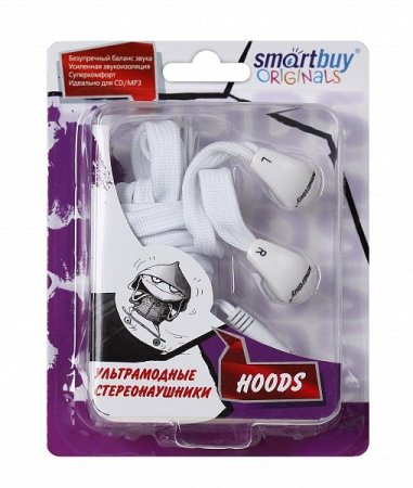 Наушники SmartBuy SBE-3600 HOODS, чёрные (PC) 