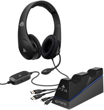  Стартовый набор с игровой стереогарнитурой (Stereo Gaming Headset Starter Kit) (PS4) 