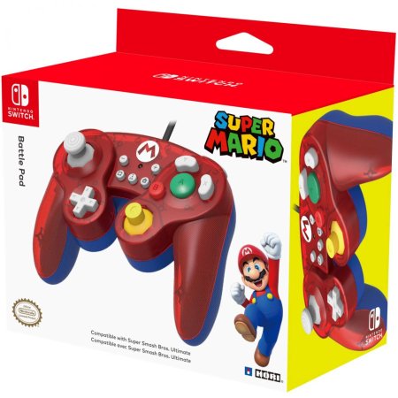 Геймпад проводной Hori Battle Pad Mario HORI (NSW-107U) (Switch)