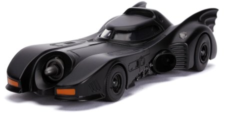Модель машинки с фигуркой Jada Toys: Машинка Бэтмобиль 1989 года (Batmobile 1989) 1:32 + Фигурка Бэтмен (Batman) 7 см (31704) 