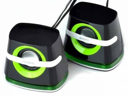 Мини-колонки ENZATEC SP610, зеленые (PC)