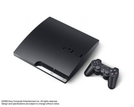   Sony PlayStation 3 Slim (160 Gb) Rus Black (׸) Sony PS3