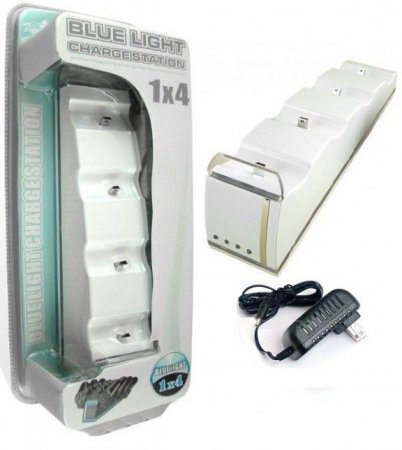  Pega 4 In 1 Blue Light Charge Station (Mini USB) (PS3) 