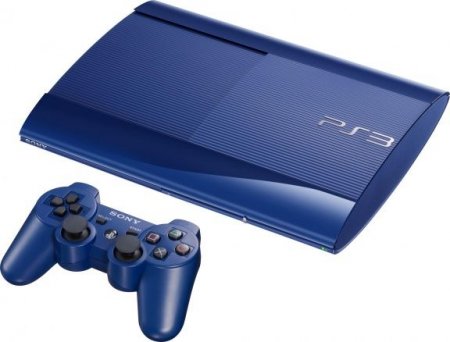   Sony PlayStation 3 Super Slim (500 Gb) Blue () USED /