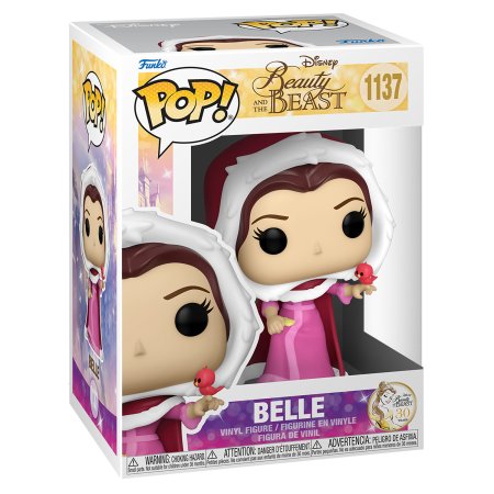 фигурки Фигурка Funko POP! Disney: Зимняя Белль (Winter Belle) Красавица и Чудовище 30-ти летняя годовщина (Beauty & The Beast 30th) (57587) 9,5 см