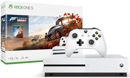 Игровая приставка Microsoft Xbox One S 1Tb Rus Белая + Forza Horizon 4