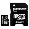MicroSD Карта памяти 4GB (Transcend) Class 6 + SD адаптер (PC) 