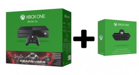   Microsoft Xbox One 500Gb Rus  + Gears of War: Ultimate Edition    +     