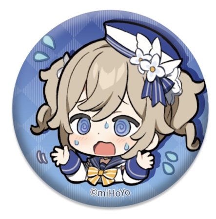 Значок Genshin Impact Chibi Expressions Character Can Badge: Барбара Пегг (Barbara) Геншин Импакт (Genshin Impact) (6974696616583) 6 см