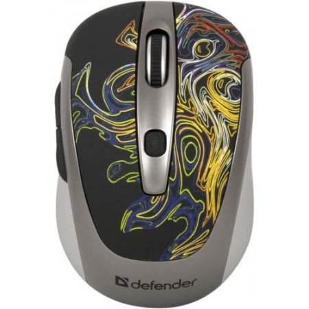 Мышь беспрводная DEFENDER To-GO MS-575 Nano, ночная орхидея (PC) 