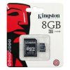 MicroSD Карта памяти 8GB Kingston Class 10 +SD адаптер (PC)